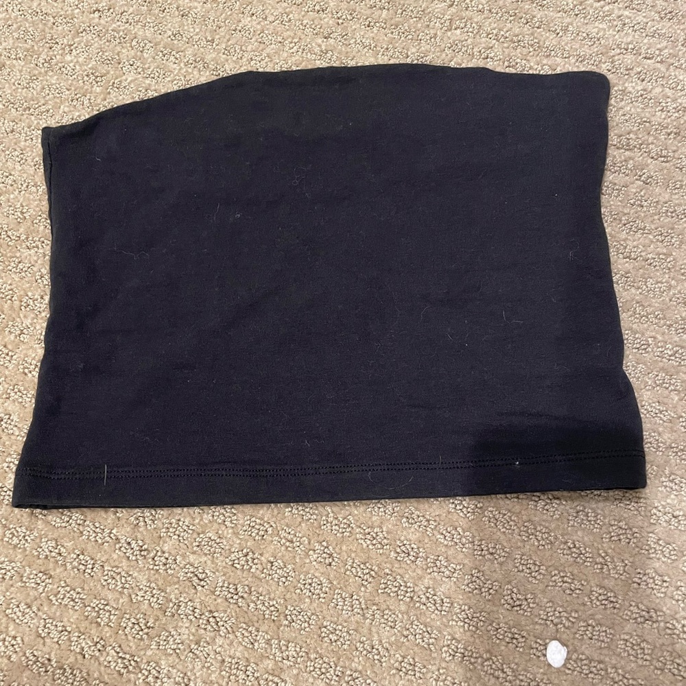 Brandy Melville Black Sleeveless Crop Top